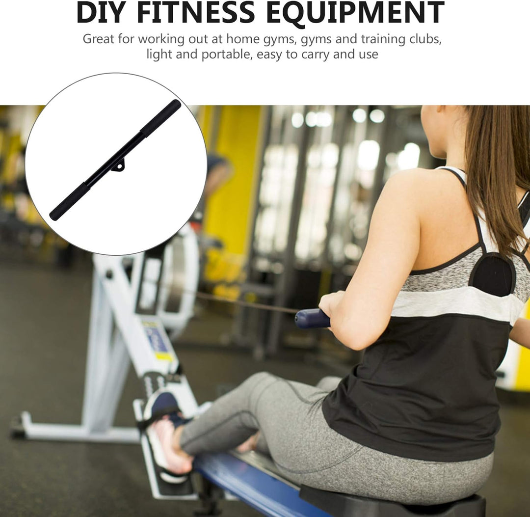 BESPORTBLE Gerade Stange Hochziehen Gerade Stange mit Gummihandgriffen Eisen DIY Fitnessstange Hebel