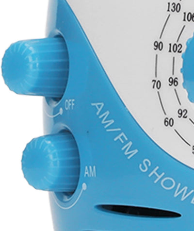 ciciglow Tragbares Duschradio, Einstellbarer Wasserdichter AM-FM-Knopflautsprecher, Badezimmer-Dusch