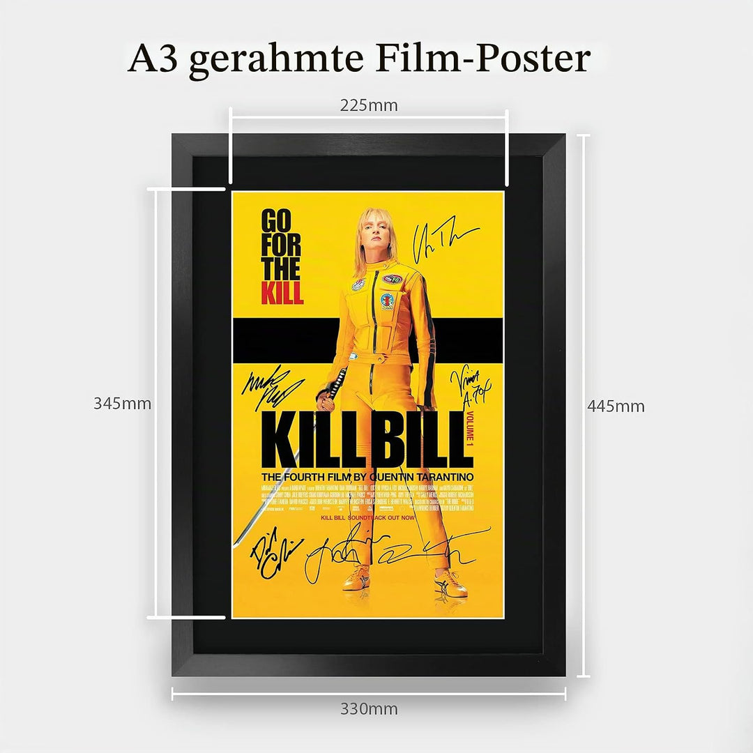 HWC Trading Kill Bill Vol. 1 Die Cast Geschenke Printed Poster Autogramm Bild für Film-Memorabilia F