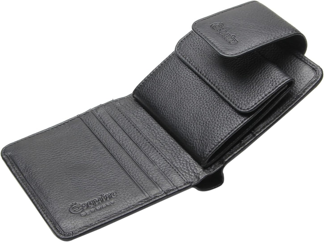 Esquire Primavera Geldbörse 10 cm schwarz, Schwarz