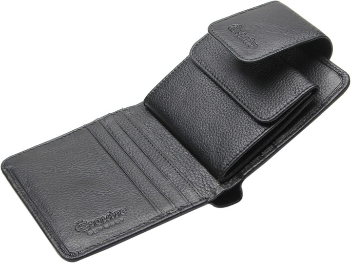 Esquire Primavera Geldbörse 10 cm schwarz, Schwarz