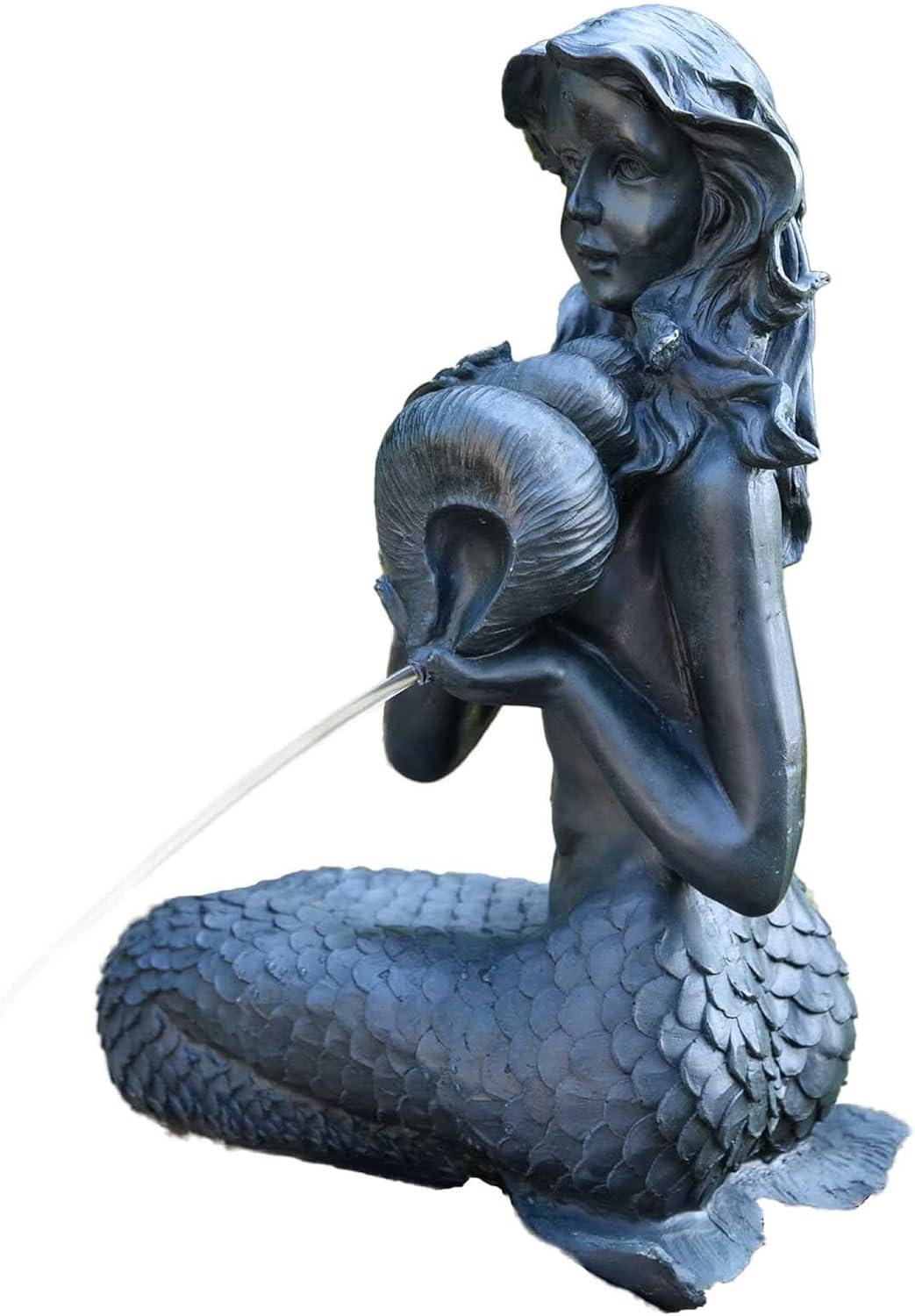 Heissner Teichfigur Meerjungfrau mit Amphore, 39x26x54cm