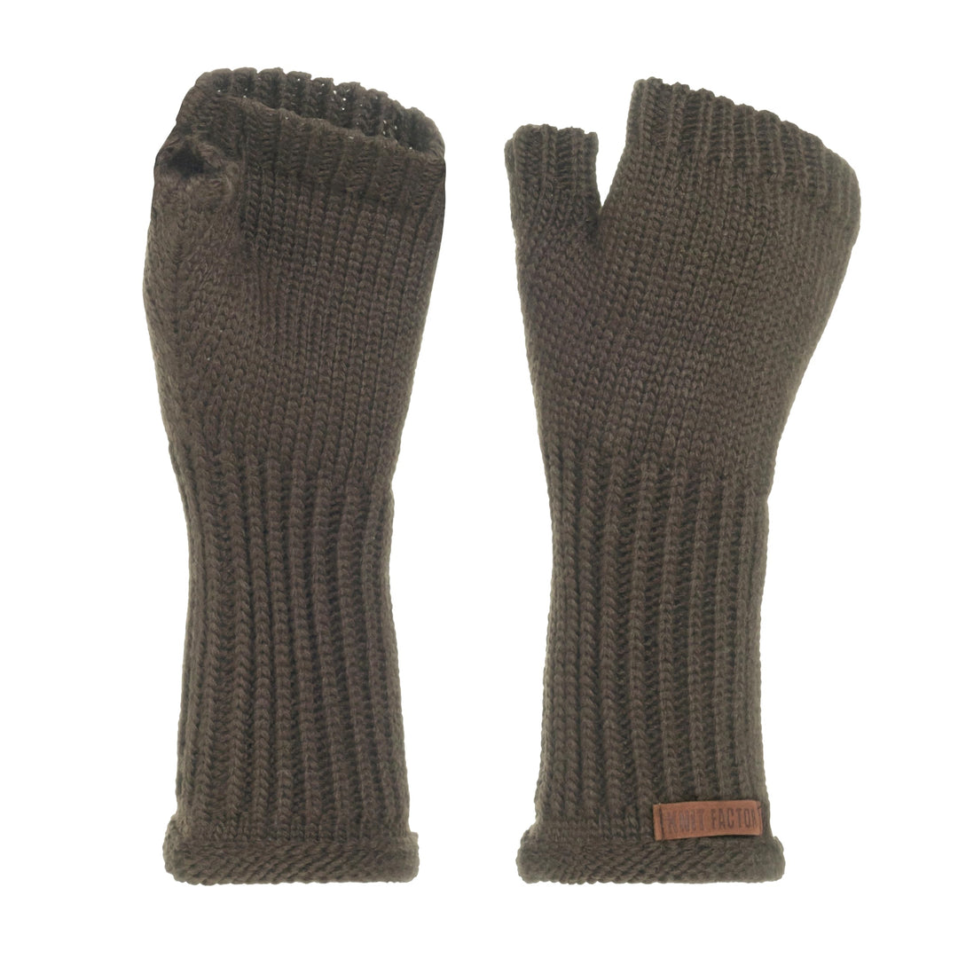 KNIT FACTORY - Cleo Handstulpen - Fingerlose Handschuhe - Gestrickte Handschuhe für Winter - Damen H