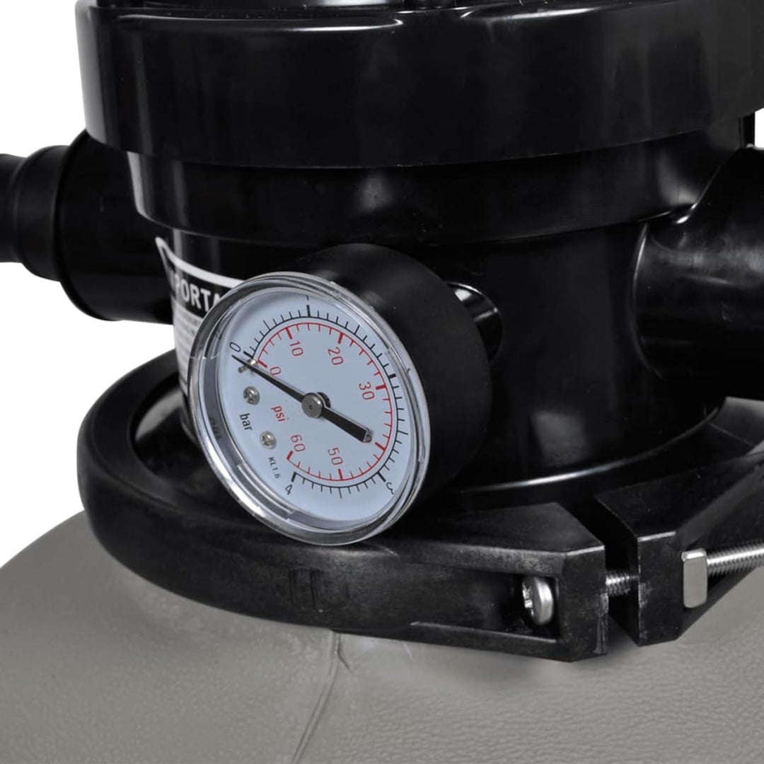 Sandfilterpumpe, Poolfilter, Sandfilter, 600 W, 17000 l/h