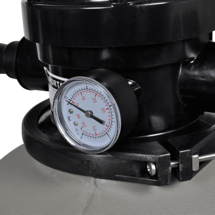 Sandfilterpumpe, Poolfilter, Sandfilter, 600 W, 17000 l/h
