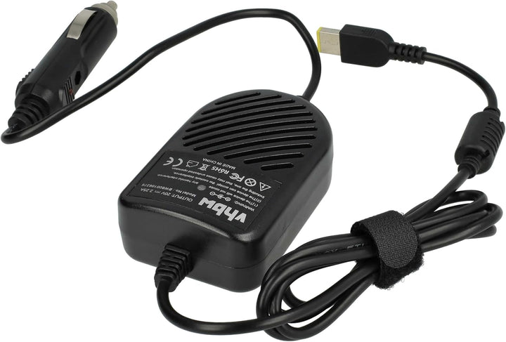 vhbw KFZ-Ladekabel kompatibel mit Lenovo ThinkPad T440P, T440s, T540p (Dual Core) Laptop, Notebook -