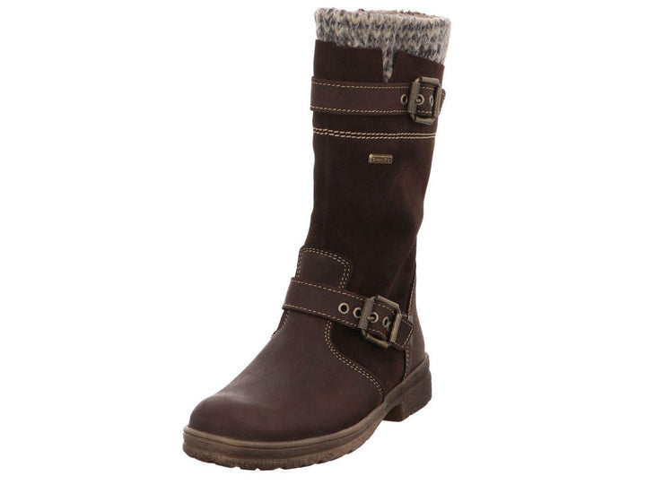 Däumling Marco RV - Alia Mädchen Langschaft Stiefel 28 EU Braun Denver Espresso, 28 EU Braun Denver