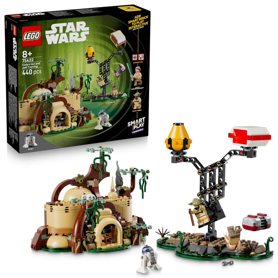 LEGO Star Wars 75422 SMART Play: Jedi-Training an Yodas Hütte - Kompatibles Interaktives Spielzeug i