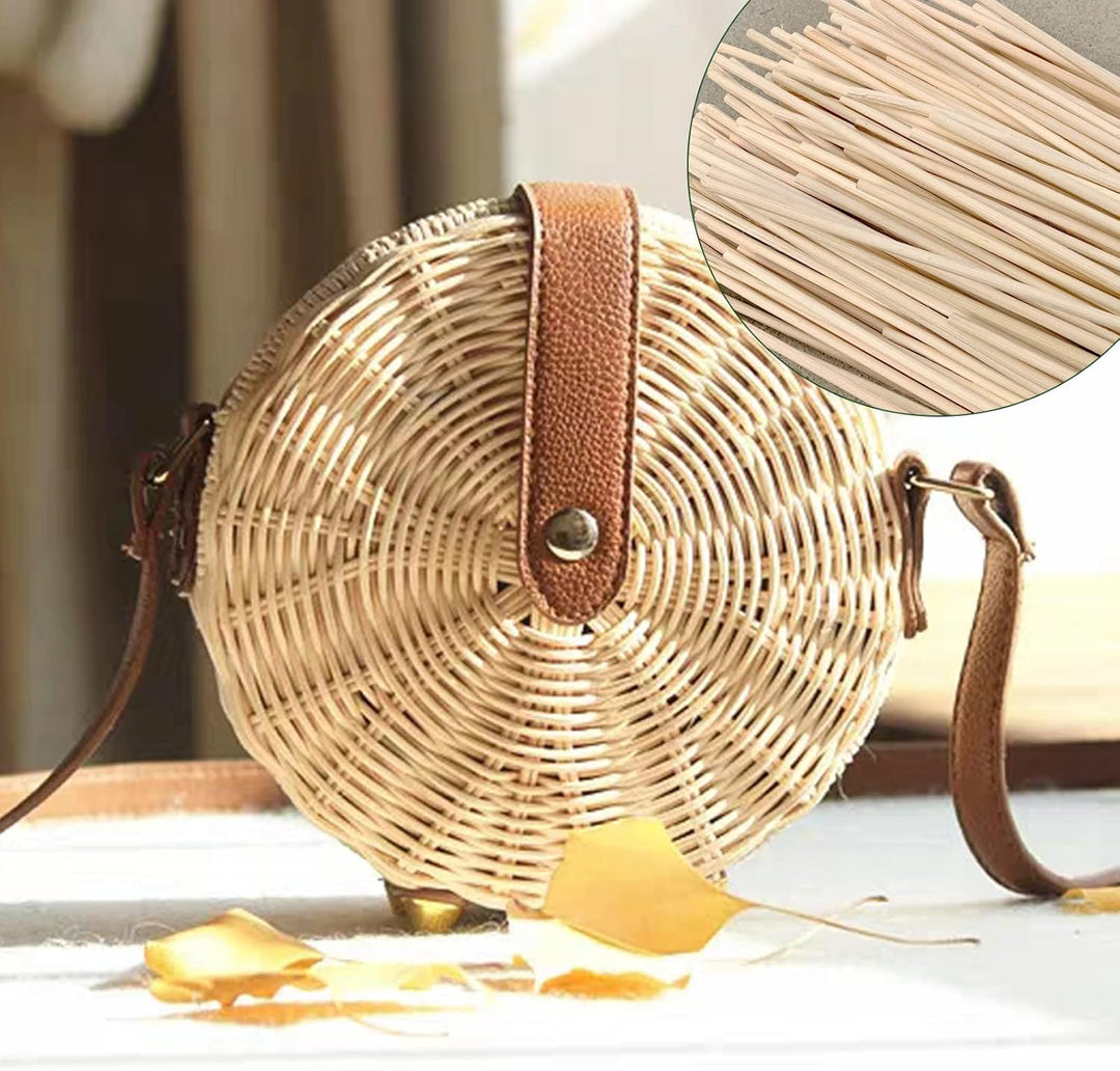 jackfru Schardt Peddigrohr,Flechtmaterial Korbflechten, Flechtmaterial Natur 500 Gramm zum Körbe fle