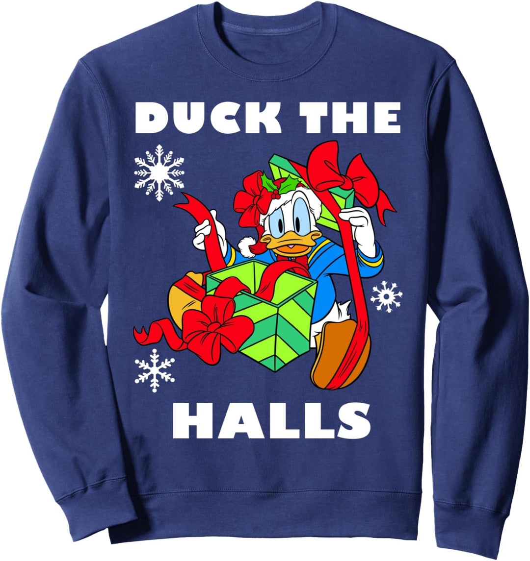 Disney Mickey And Friends Weihnachten Donald Duck The Halls Sweatshirt