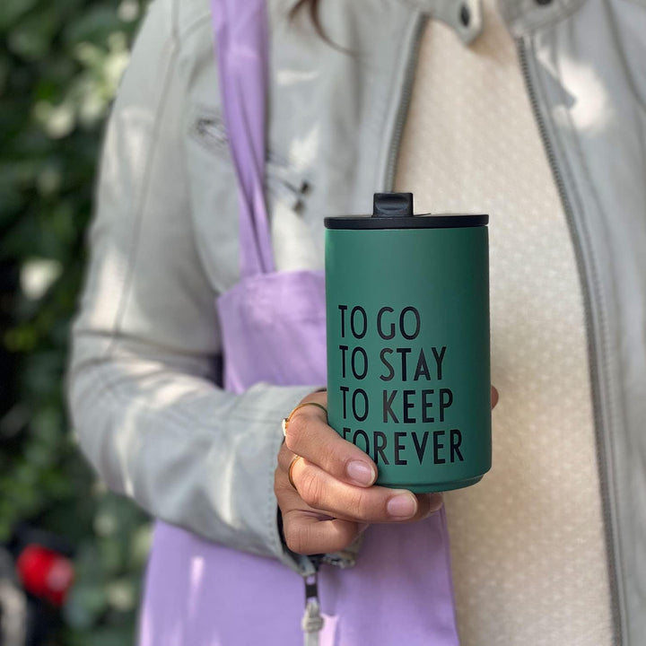 Design Letters Thermobecher TO GO | Thermobecher kaffee to go | Kaffeebecher To Go aus Edelstahl dop