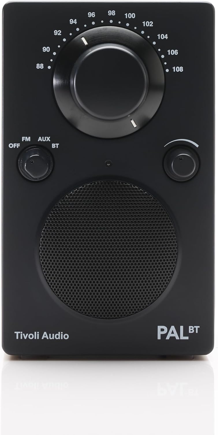 Tivoli Audio PAL BT (Gen 3) FM-Radio, Bluetooth, tragbar, USB-C, Schwarz, Schwarz