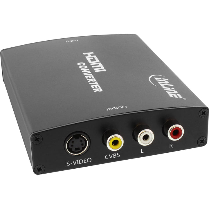 InLine 65006 Konverter HDMI zu Composite/S-Video, mit Audio, Eingang HDMI, Ausgang: Cinch, S-Video u