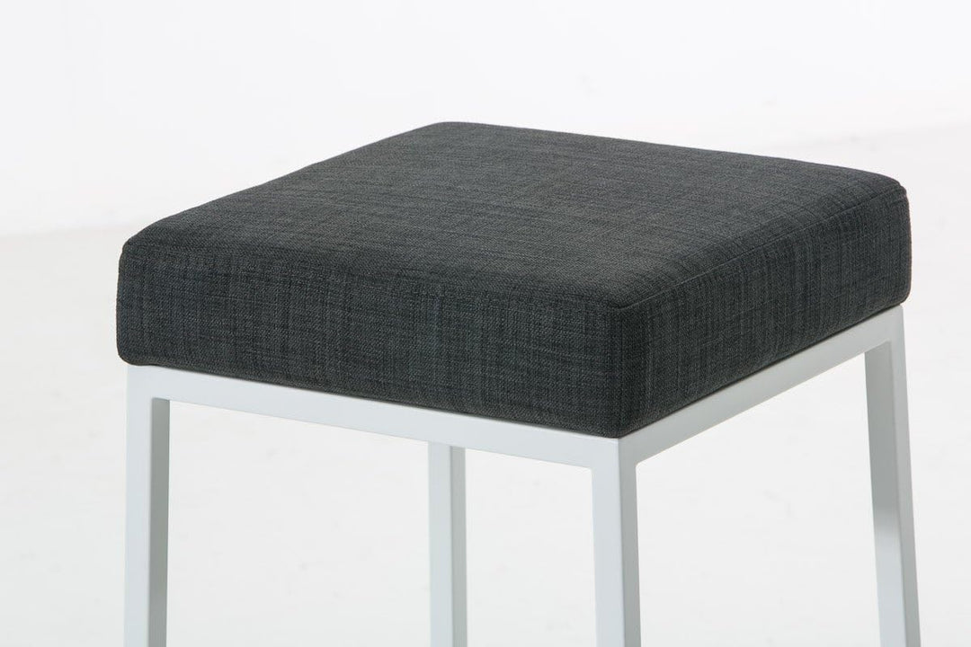CLP Barhocker Montreal mit Stoffbezug | Thekenhocker mit Einer Sitzhöhe von 80 cm | Gepolsterte Sitz