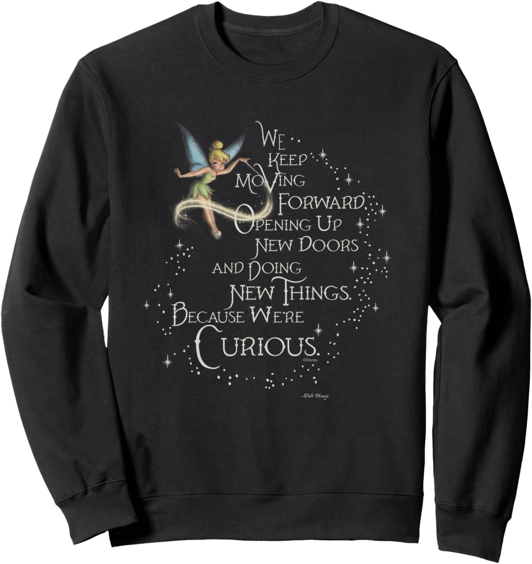Disney 100 Walt Disney Quote Tinker Bell We’re Curious D100 Sweatshirt