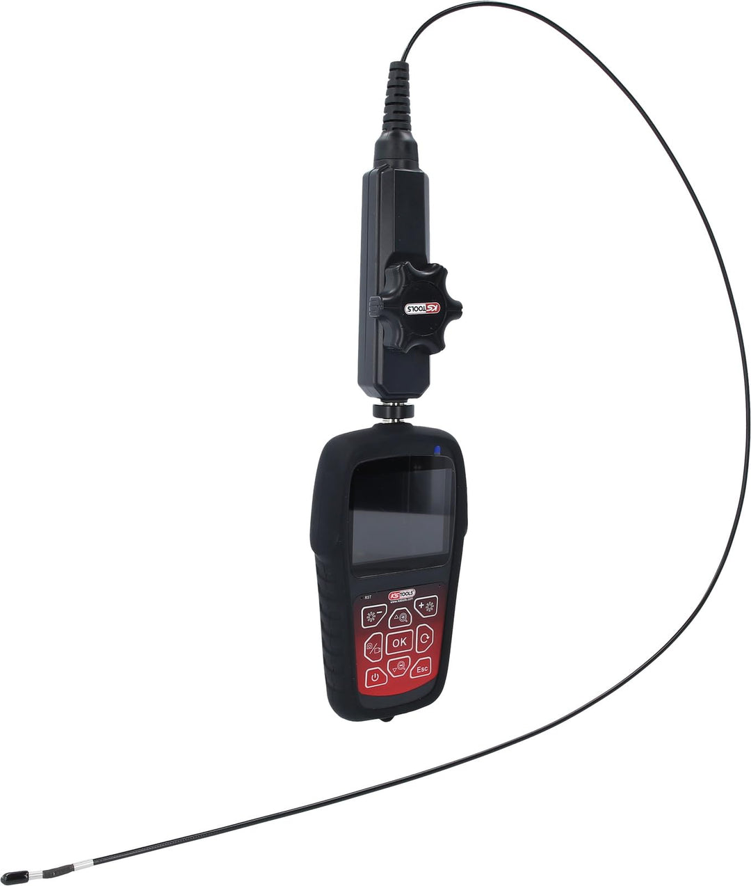 KS Tools 550.7550 HD-Videoskop-Satz mit Ø 3,9 mm 180° und 0° HD Frontkamera-Sonde, flexible PVC Hüll