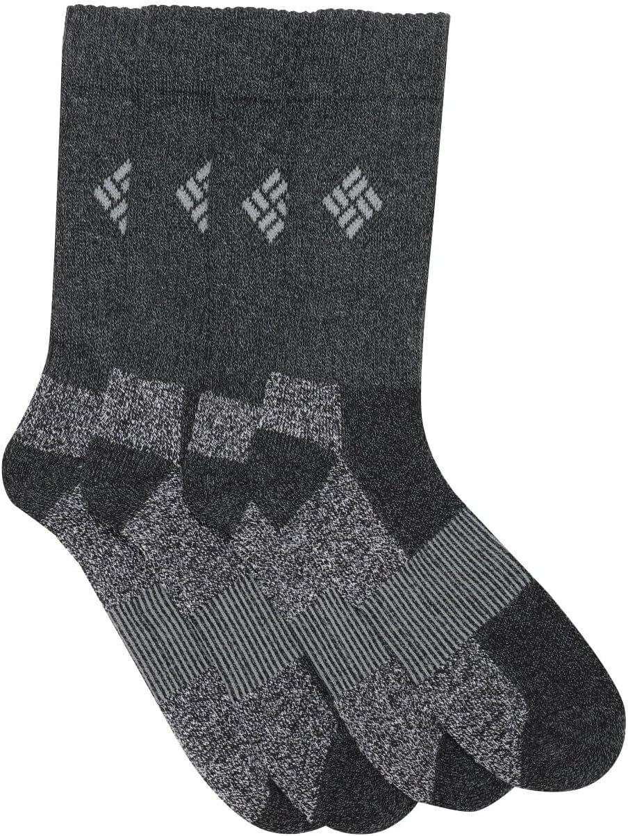 Columbia Herren Feuchtigkeitskontrolle Crew Big And Tall Lässige Socke Size 6-12 Schwarz, Size 6-12