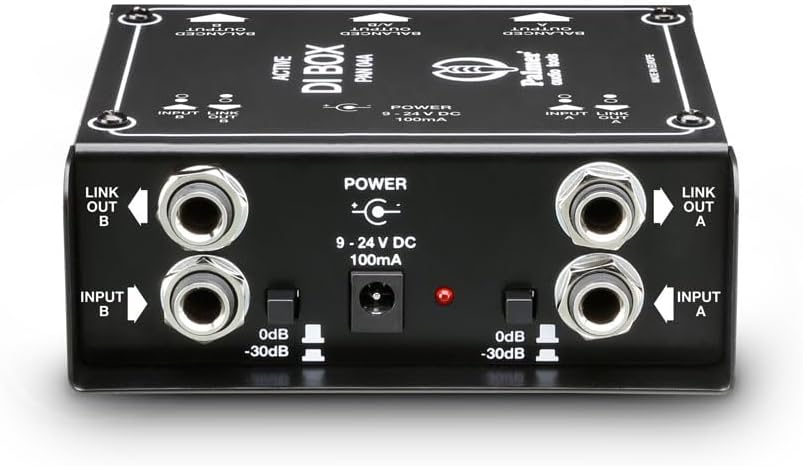 Palmer PAN 04 A ; Aktive 2-Kanal DI-Box PAN04A