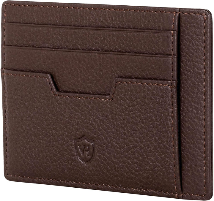 VON HEESEN® Echtleder RFID Kartenetui aus Nappa-Leder - 9 Fächer - Querformat Kreditkartenetui für D