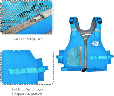 Schwimmlernweste Erwachsene, Schwimmhilfe, Festtoffweste ideal für den Wassersport, Kajak, Bootfahre
