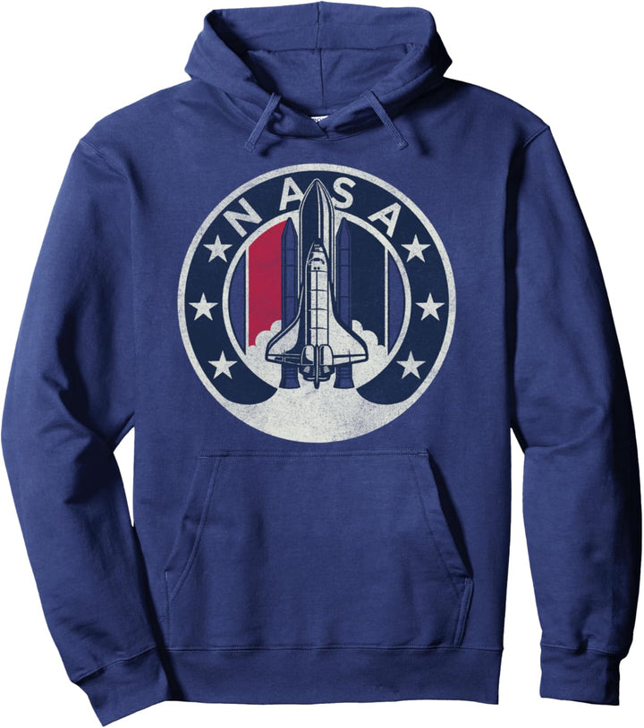 NASA Rocket Launch Star Circle Pullover Hoodie