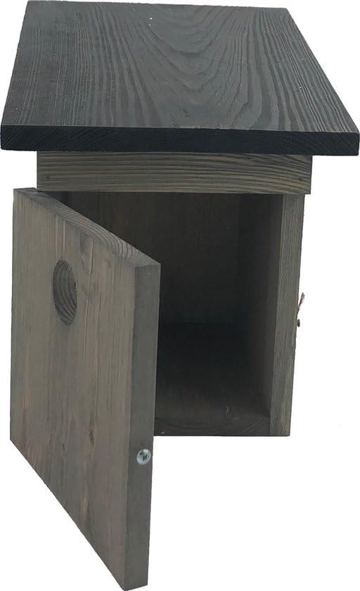 Vogelhaus 21 x 19 x 25 cm – Nistkasten für Meisen, Holz, FSC-Zertifiziert, mit Zugangstür und Futter