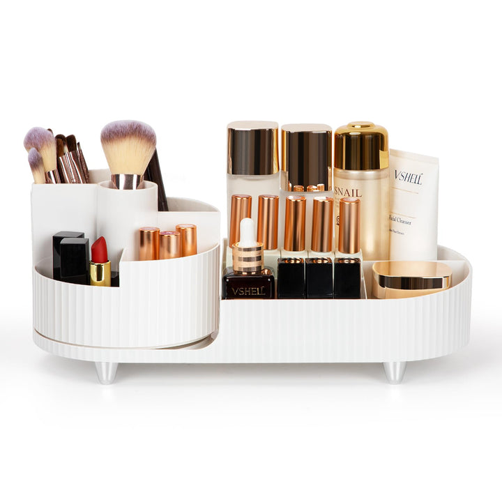 Cinnani Make Up Kosmetik Organizer, 360°Drehbarer Beauty Organizer, Multifunktionale Kosmetikaufbewa