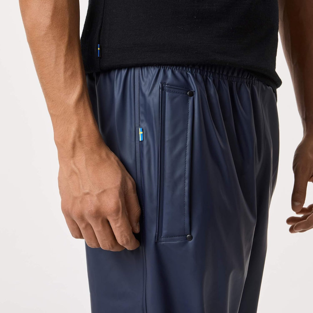 Swedemount Väderöarna Regenhose für Herren wasserdichte und Winddichte Hose M Navy/Black, M Navy/Bla