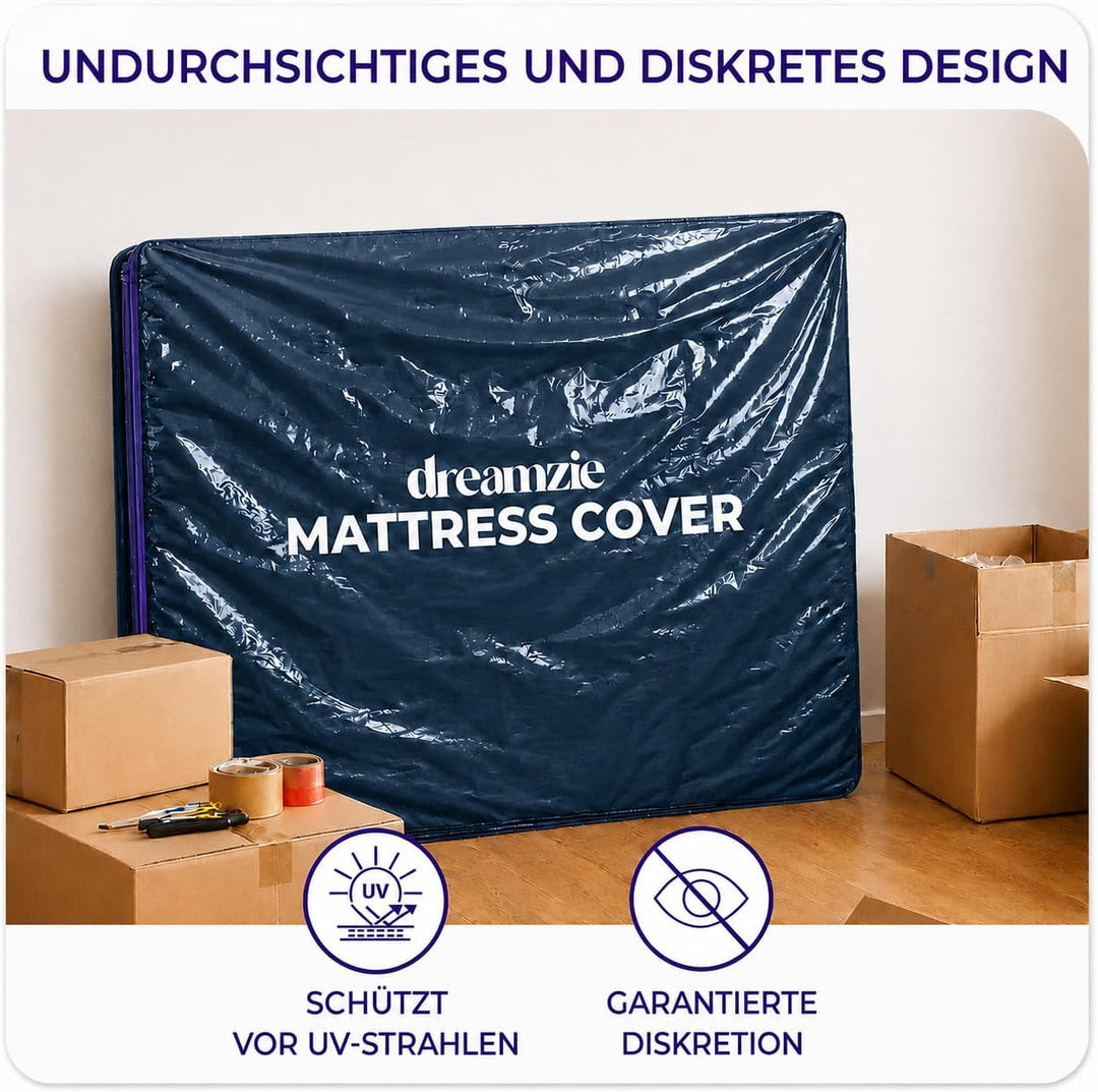 Dreamzie Matratzenhülle 70x140 cm 2er Set (Dicke 20cm) Blickdicht aus Kunststoff, reissfestes Materi