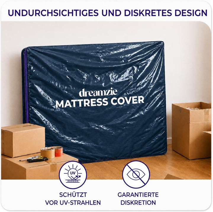 Dreamzie Matratzenhülle 70x140 cm 2er Set (Dicke 20cm) Blickdicht aus Kunststoff, reissfestes Materi