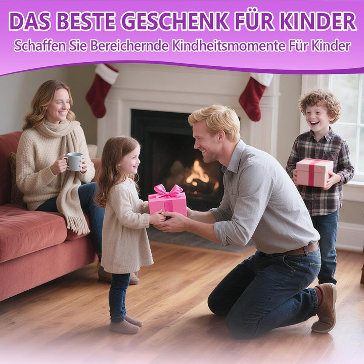 Mini Drohne für Kinder Spielzeug ab 6+ Jahre, Mini Drone Set mit 7 LED Lichteffekte, 3 Akkus, Indoor