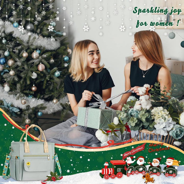 Hihealer Deluxe Lunch Tasche Damen mit Seltenem Blumenmuster - Grosse Auslaufsichere Isolierte Kühlt