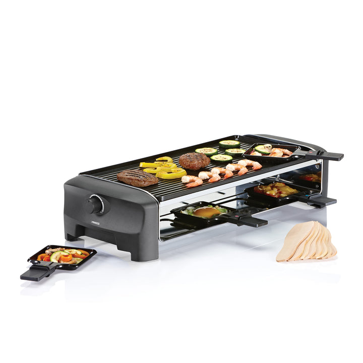 Princess Raclette und Teppanyaki Grill, für 8 Personen, 1200 Watt, 162840 8 personnes Raclette Grill