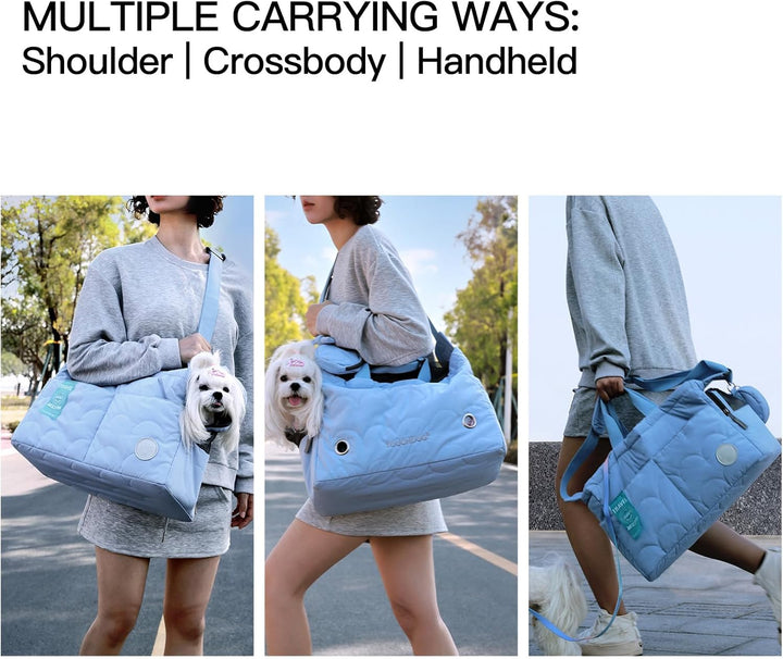 Macaron Cloud Haustiertragetasche für kleine Hunde und Katzen, leichte, tragbare Schulter- und Umhän