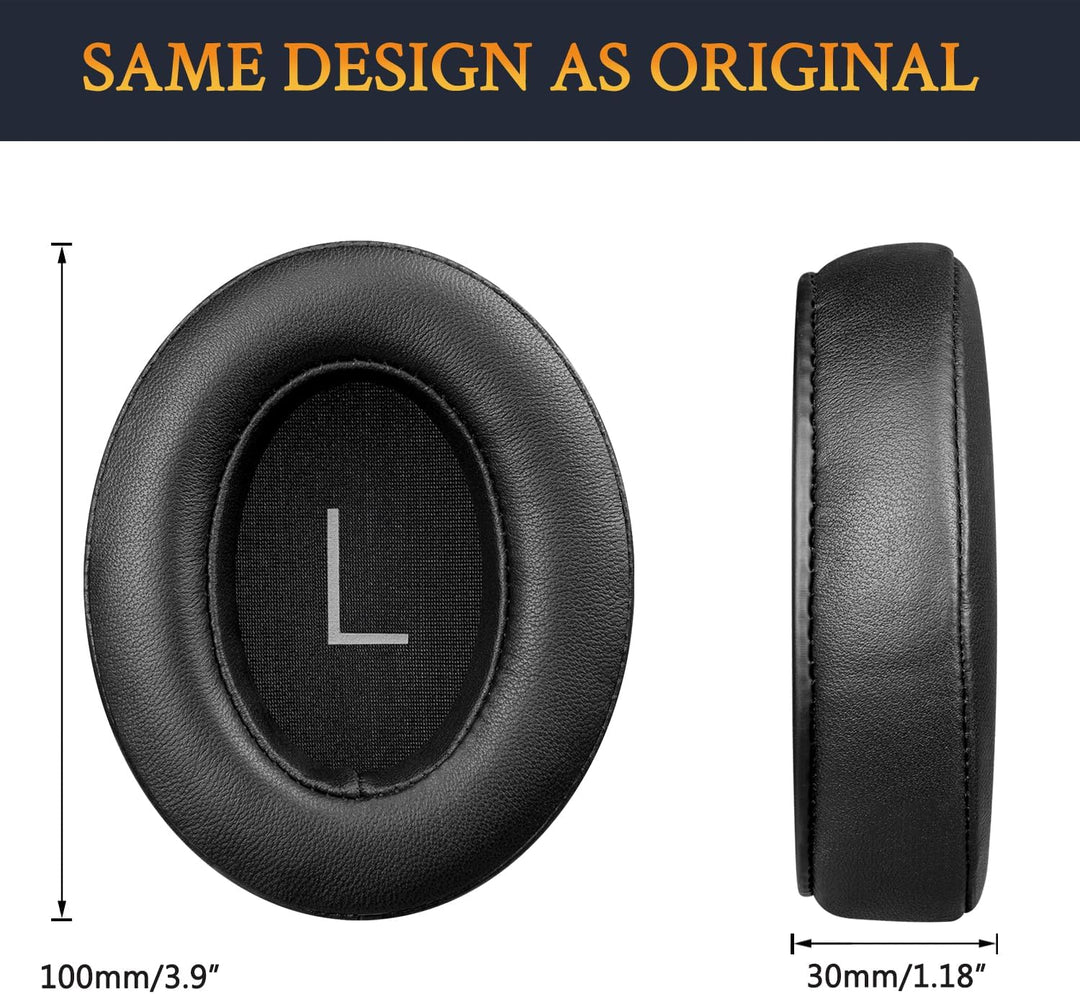 SOULWIT Lammfell Ersatzpolster Ersatz Ohrpolster für Sennheiser Momentum 3 Wireless Geräuschunterdrü
