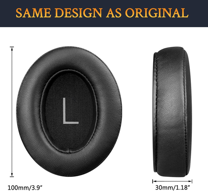 SOULWIT Lammfell Ersatzpolster Ersatz Ohrpolster für Sennheiser Momentum 3 Wireless Geräuschunterdrü