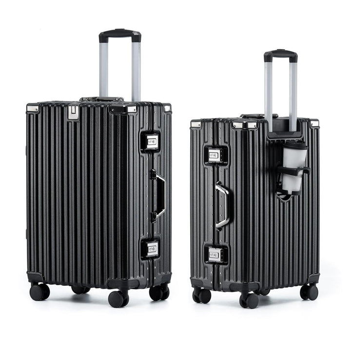 Aoliwei Handgepäck Koffer S 55cm - Alurahmen Hartschalenkoffer aus 100% Polycarbonat, ca. 40L - Prem