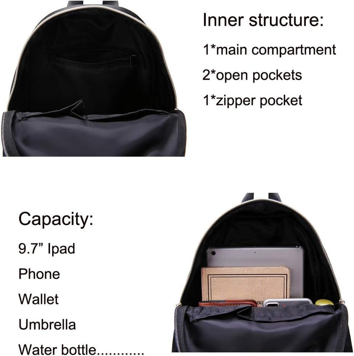 YANAIER Rucksäcke Damen PU Leder Tagesrucksack Schultaschen Reiserucksack Umhängetasche für Mädchen