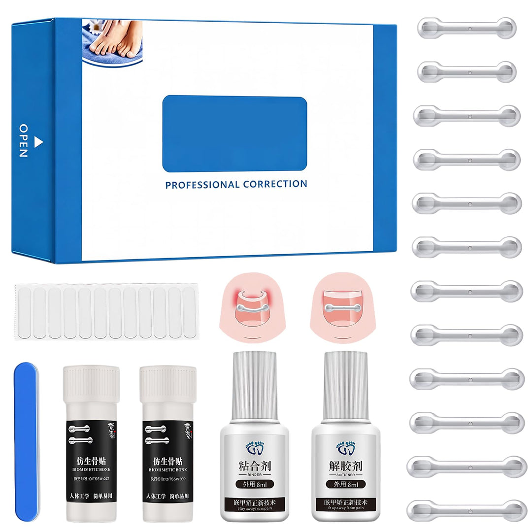 Eingewachsene Zehennägel Set, Zehennägel Korrektur Patch, Nagelspange Fussnägel Eingewachsener Zehna