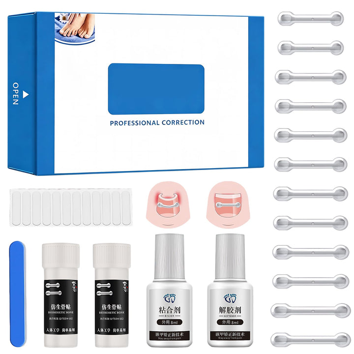 Eingewachsene Zehennägel Set, Zehennägel Korrektur Patch, Nagelspange Fussnägel Eingewachsener Zehna
