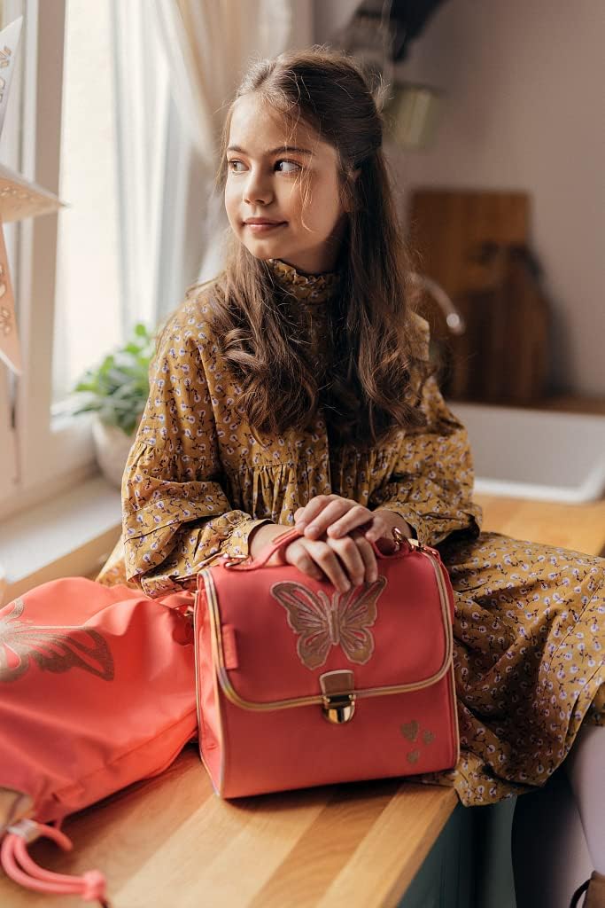 Belmil Premium Petite Kindergarten Schultertaschen Umhängetasche für Mädchen (305-51/P), Coral