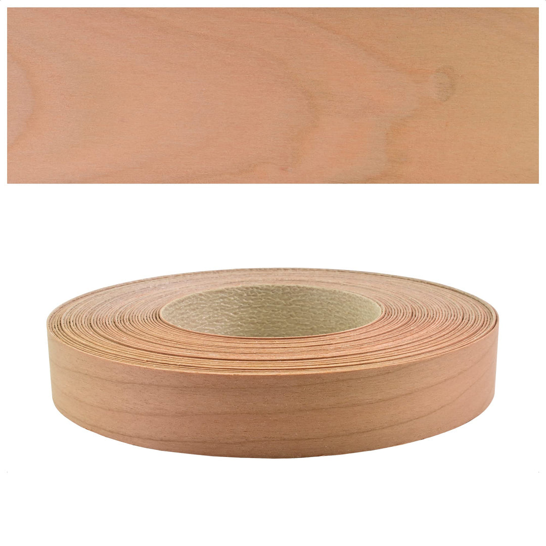 Mprofi MT® Kantenumleimer Kirschbaum | 22 mm x 5 m | Echtholz Furnier Kantenband | Bügelkantenumleim