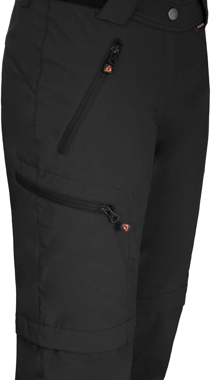 Bergson TESSE Zipp-Off | Damen Softshellhose - Bermuda Zipp Off, elastischer Comfort Bund, leicht, r