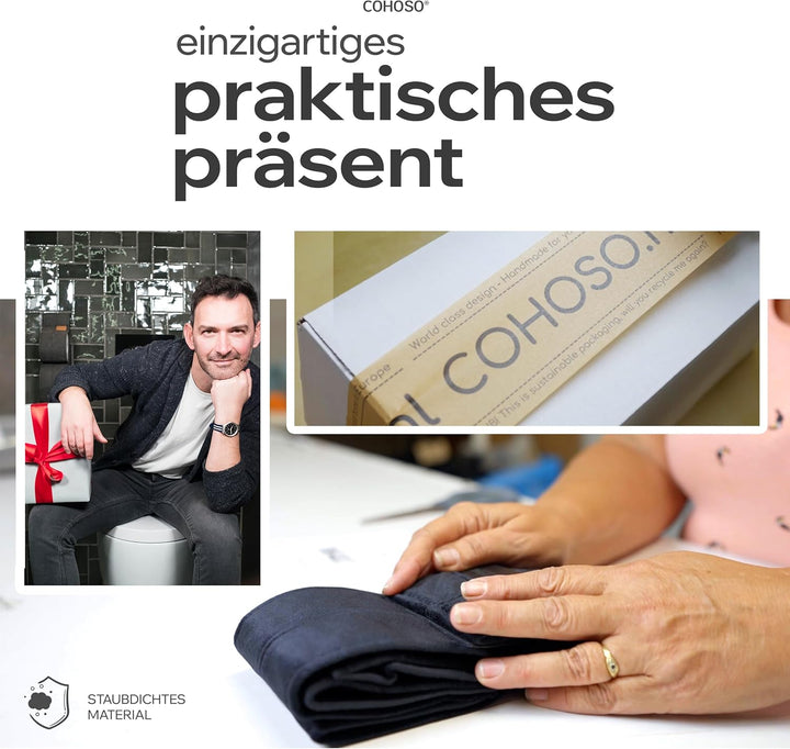COHOSO® Toilettenpapier Aufbewahrung für Wand, Klopapier Aufbewahrung, Ersatzrollenhalter für Toilet