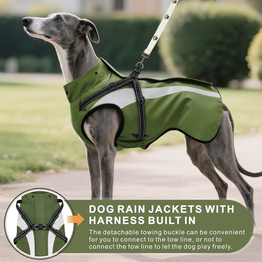 Hund Regenmantel wasserdichte Regenmäntel für Hunde Regenjacken mit Kapuze Haustier Regen Poncho Man