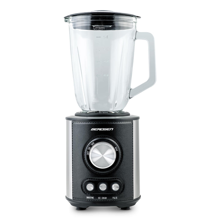 Berdsen - Becher-Mixer - Smoothie Maker - mit grossem 1,5 L Glasbehälter und Edelstahlklinge - 13 50