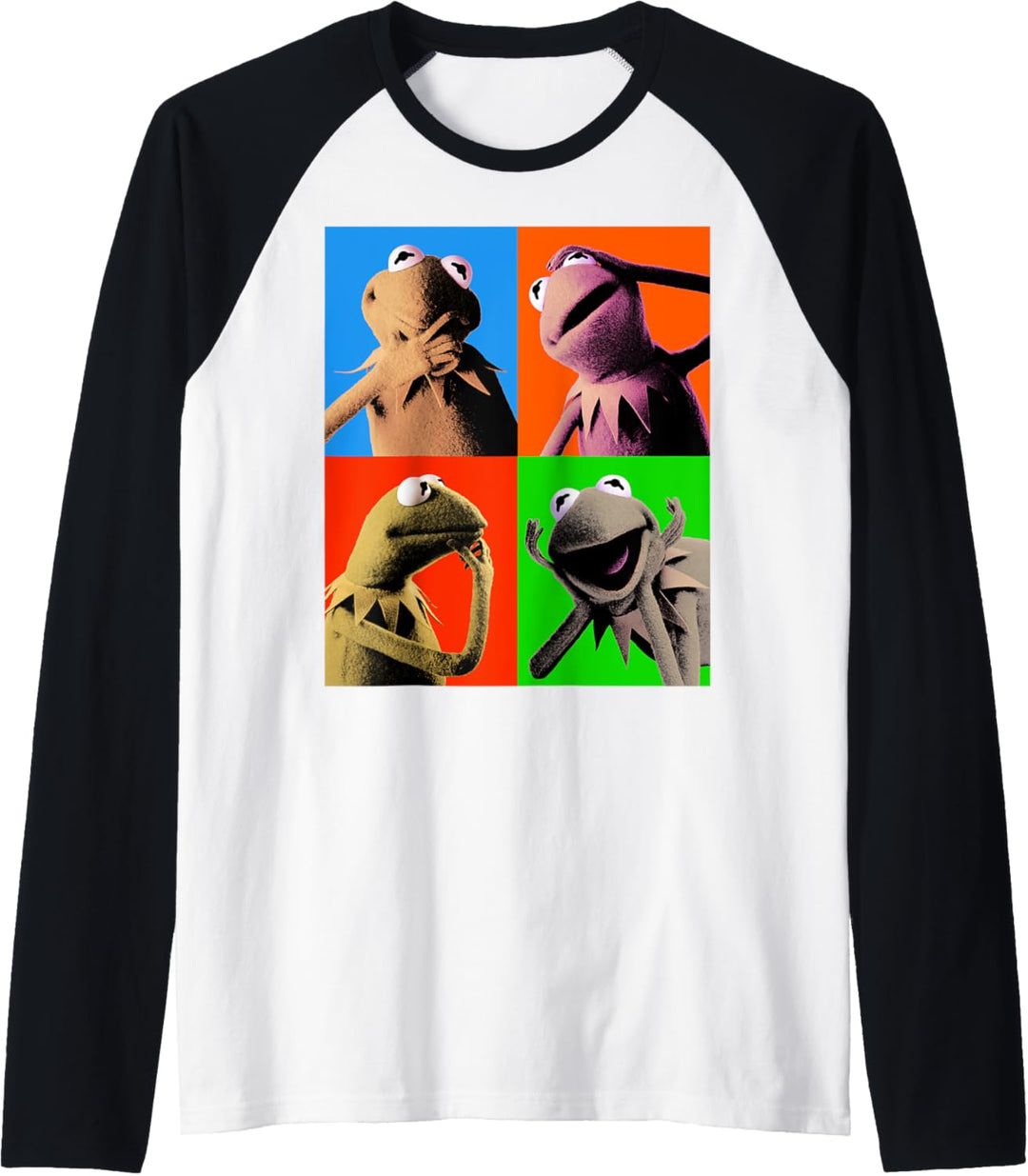 Disney The Muppets Kermit The Frog Pop Art Raglan