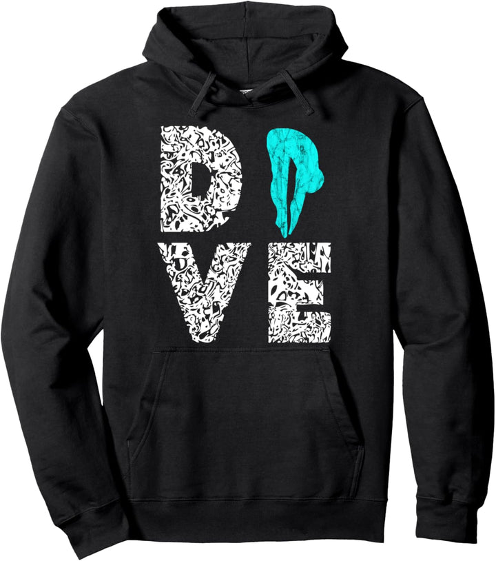 Dive Springbrett Turmspringer Turmspringen Wassersport Pullover Hoodie