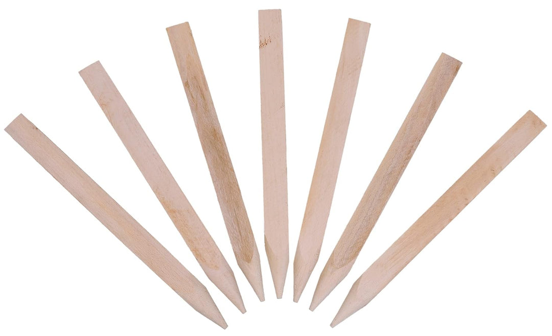 Holzpfähle, Holzpflöcke, Holzpfosten, angespitzt, quadratisch, aus Hartholz, 50 Stück, 40 cm – zum M
