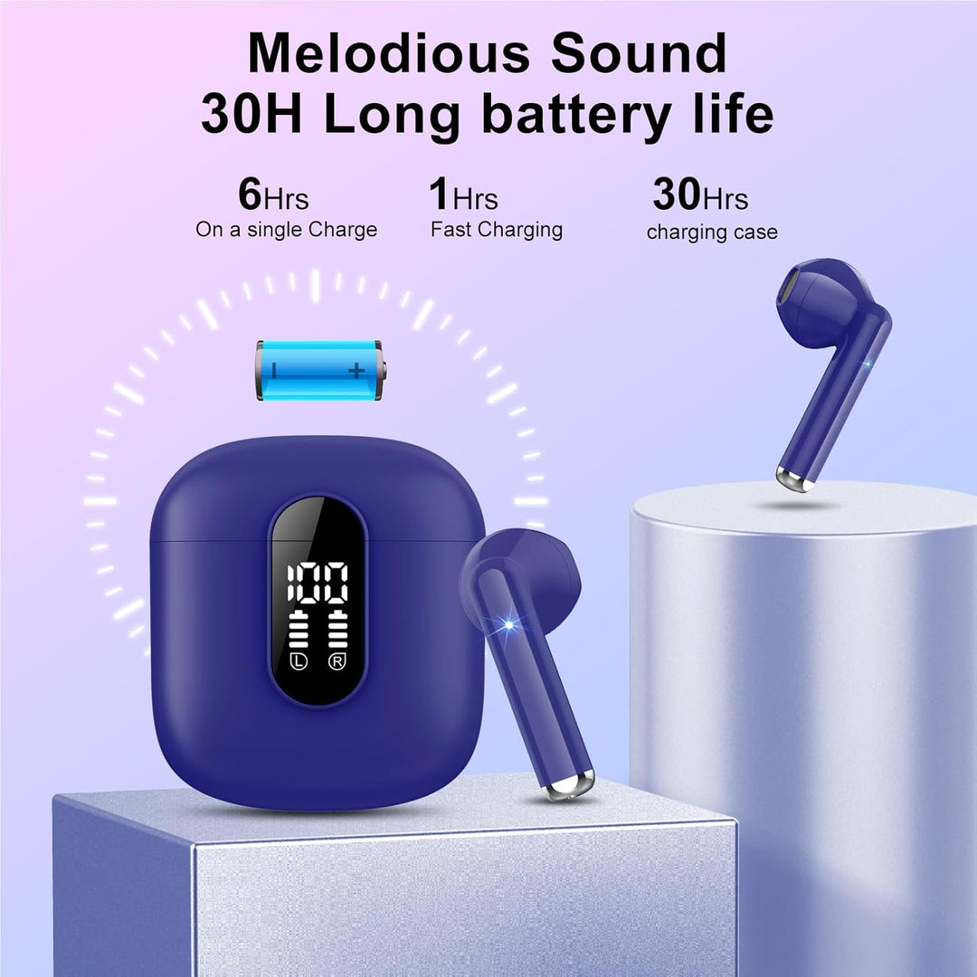 Bluetooth Kopfhörer In Ear, Kopfhörer Kabellos Bluetooth 5.3, Ultraleicht Ohrhörer mit HD Mikrofon,